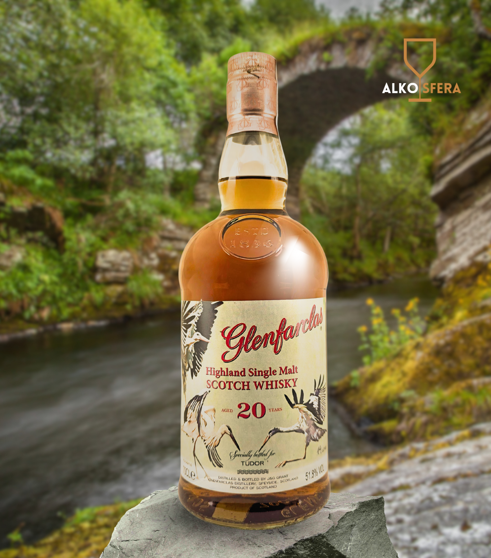 Glenfarclas 20 Years Old Tudor